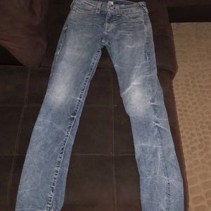 True religion jeans. Size 30/30. Light denim